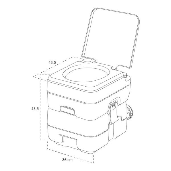 Kannettava wc 10L/20L