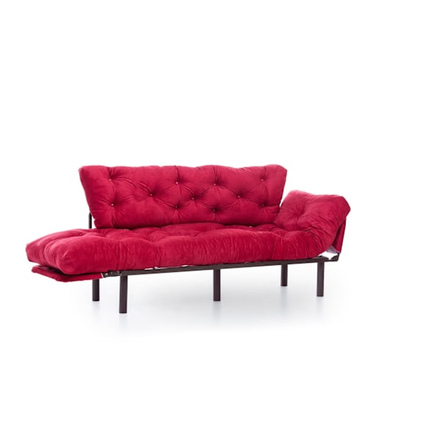 3-sæders sovesofa Nitta tredobbelt - rødbrun