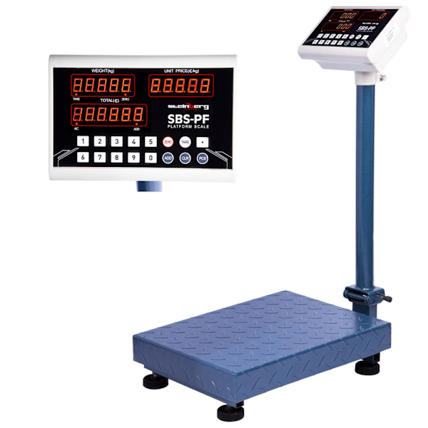 Fällbar plattformsvåg SBS-PF-100A8 LED upp till 100 kg