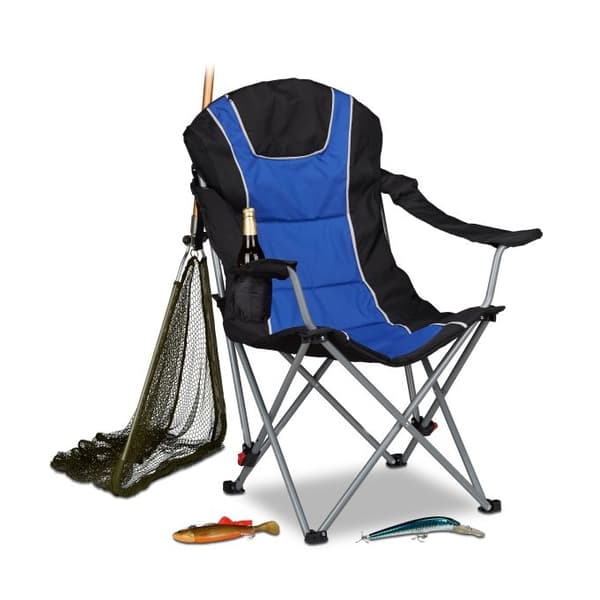 Fällbar campingstol med stoppning
