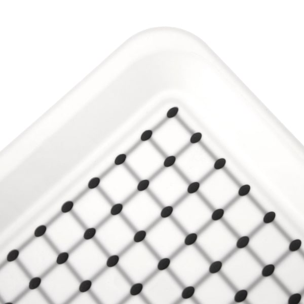 Rektangulär Halkfri Köksbricka i Vit Plast