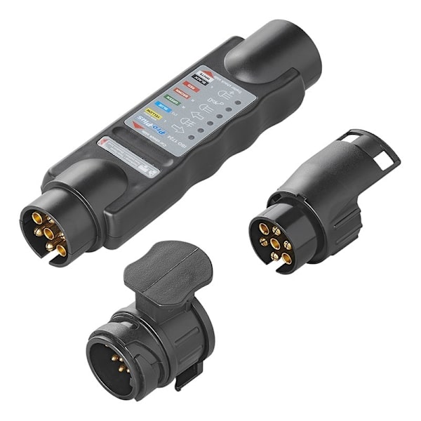 Stiktester 7-polet 12V sæt med 2 adaptere