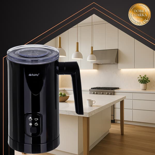 Elektrisk mælkeskummer, sort, 400W, 160ml/350ml kapacitet