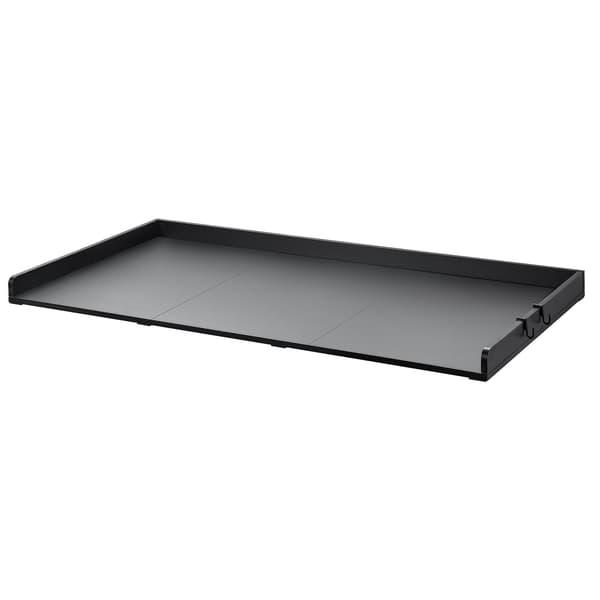 Bordplade til vaskemaskine/tørretumbler, 54 x 27 tommer, sort, 3 dele