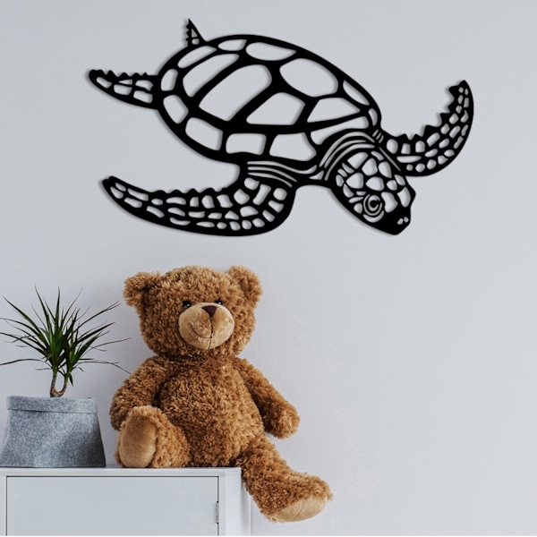 Koristeellinen metalliseinätarvikkeet Caretta Caretta