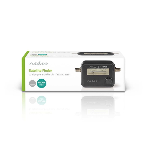 Satellit Signal Strength Meter | 950-2400 MHz | Input følsomhed: 83 dB | Output niveau: 102 dBuV | Sort