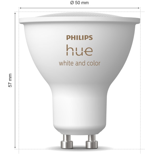 White and Color Ambiance GU10 400lm 3-pack