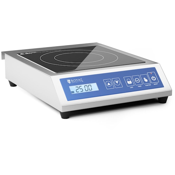 Spis, bärbar induktionshäll, 1 kokzon, dia. 28 cm LCD 3500 W