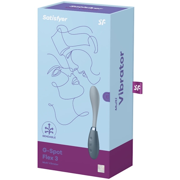 Satisfyer - G-Spot Flex 3 Multi Vibrator harmaa