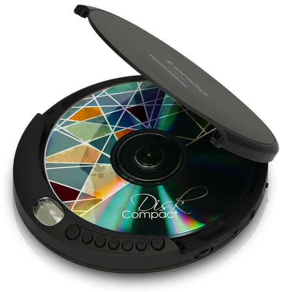 Bærbar CD MP3-afspiller med anti-chok Sort