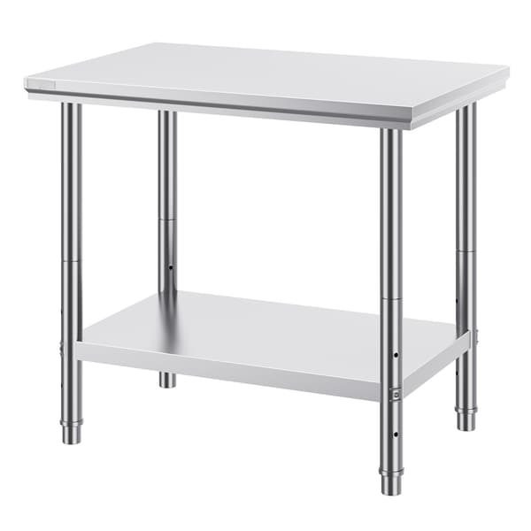 Förberedelsebord i rostfritt stål 94 x 61 cm, kapacitet 340 kg