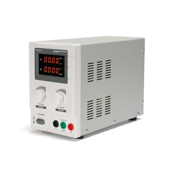 Dc Lab Strømforsyning 0-30 Vdc / 0-5 A Max med dobbelt LED-display