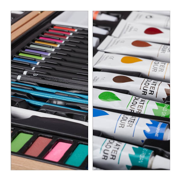 Træ Art Case 56-Piece