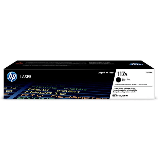 HP Toner W2070A 117A musta