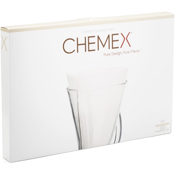 Chemex FP-2 Unfolded Half Moon - filterpapper, 100 st