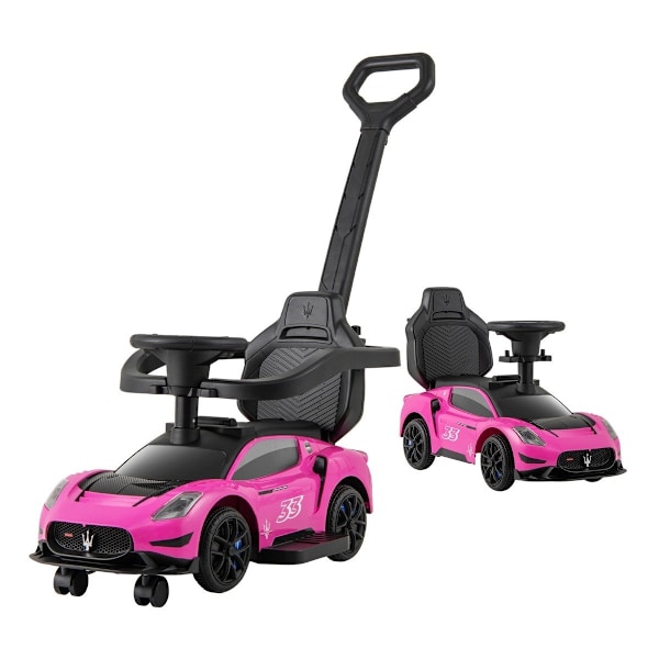Mazerati-ajettava auto, jossa on suojatanko &amp; Push bar pinkki