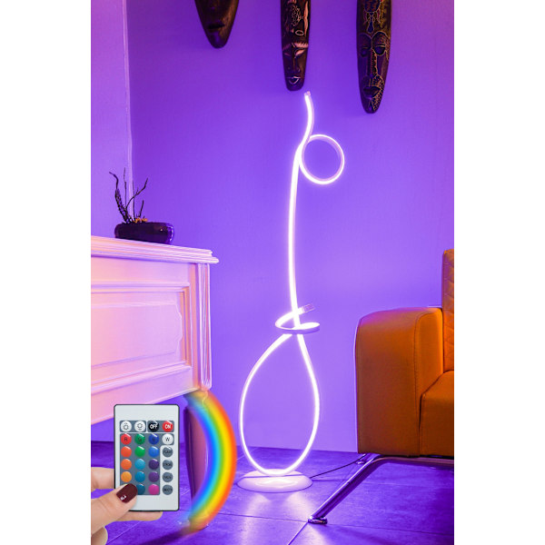 Gulvlampe Picasso Hvid - Flerfarvet