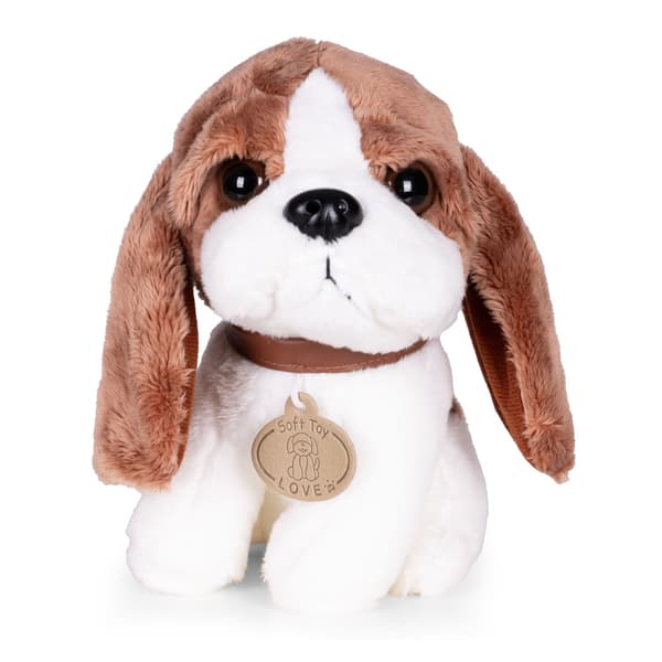Pehmolelu Beagle laukulla ja harjalla lapsille 3+