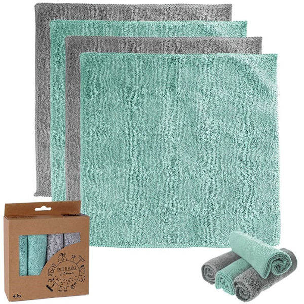 Meget absorberende mikrofiber køkkenruller, 4-pak