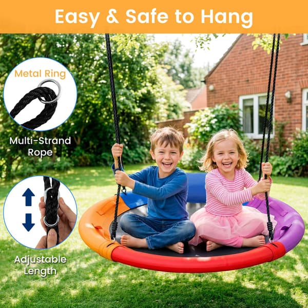 Barngunga utomhus, 120 cm, justerbart rep
