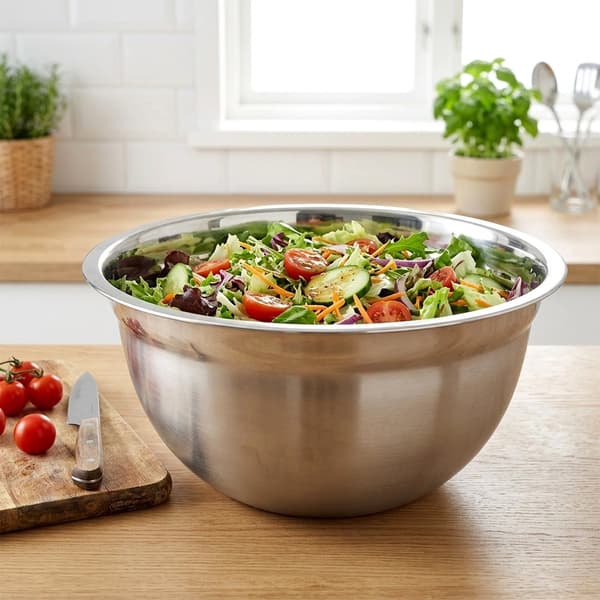 Köksskål i rostfritt stål, 32 cm, 7,5 l kapacitet