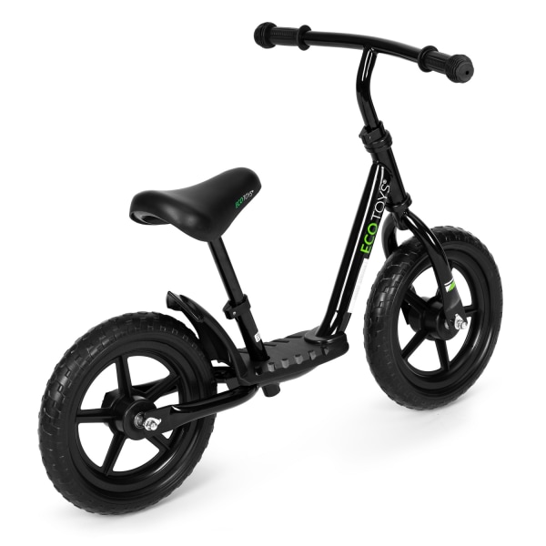 Cykel, balancecykel med platform til børn, ride-on, EVA hjul ECOTOYS , sort