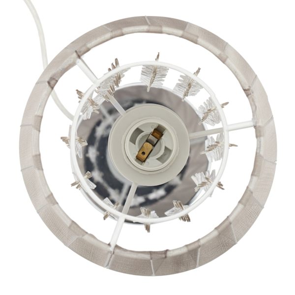 Bordlampe organza krystal