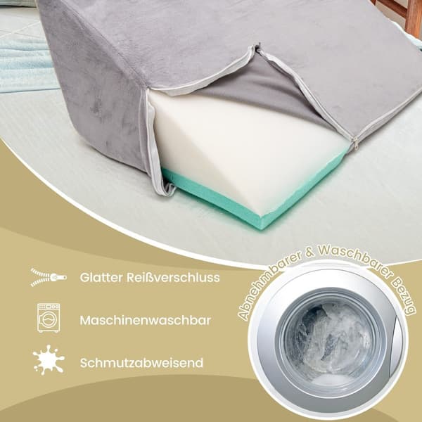 Kilkuddsset 4 delars säng Kilkudde Postoperativ Memory Foam Kuddset Grå