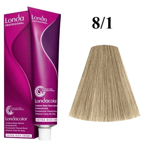 Londa Professional, Londacolor, Permanent Hair Dye, 8/1 , 60 ml