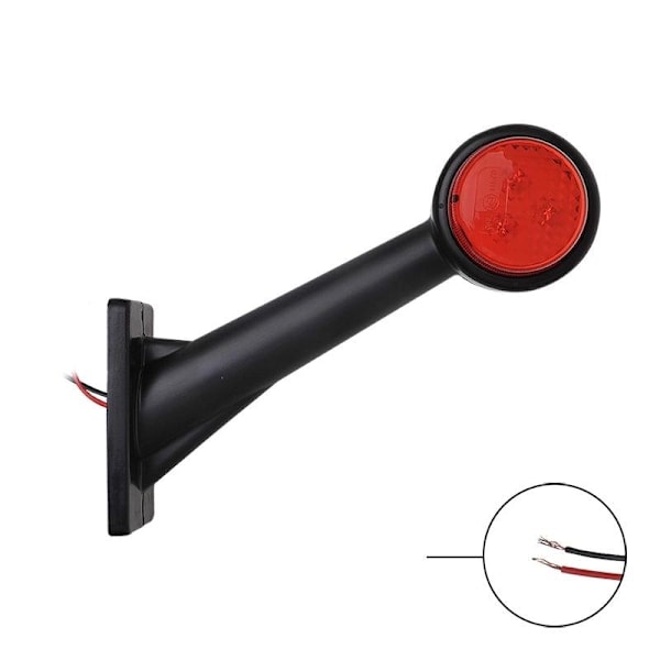 Outline merkkilamppu 12/24V punainen/valkoinen 166x193mm LED suoraan läpipainopakkauksessa