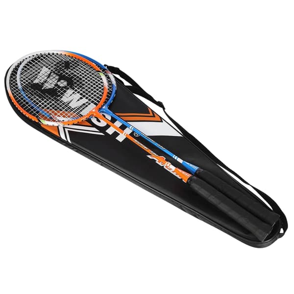Badmintonsæt, 2 ketchere, blå/orange