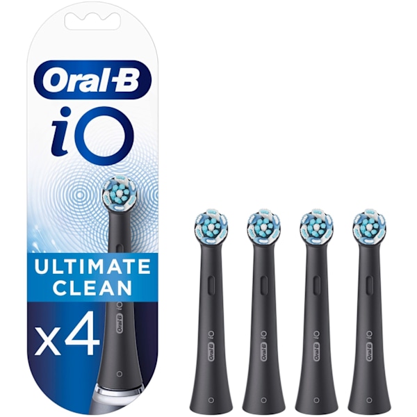 Børstehoved iO Ultimate Clean Black 4 stk