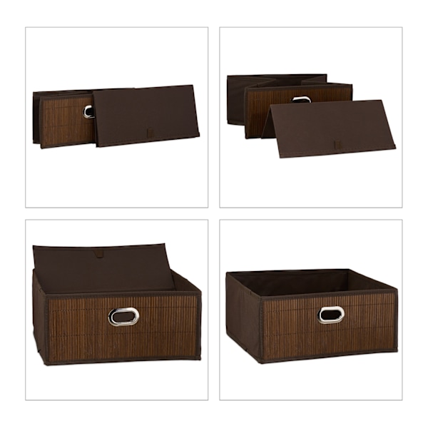Opbevaringskurv Bamboo Flat