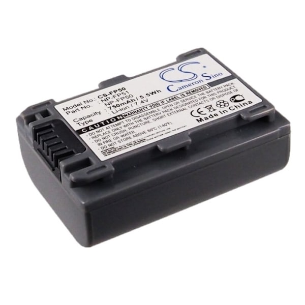 Batteri til NP-FP70 erstatningsbatteri