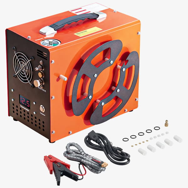 PCP-luftkompressor 4500 PSI, automatisk stopp, AC DC bärbar
