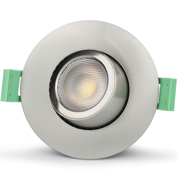 Sanna Dæmpbar Indbygget downlight 3000K/4000K 520lm IP65 1-pak Børstet stål