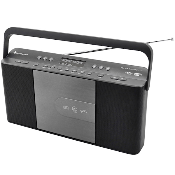 Radio Quick Select CD Bærbar RCD1870SW Sort/Sølvgrå