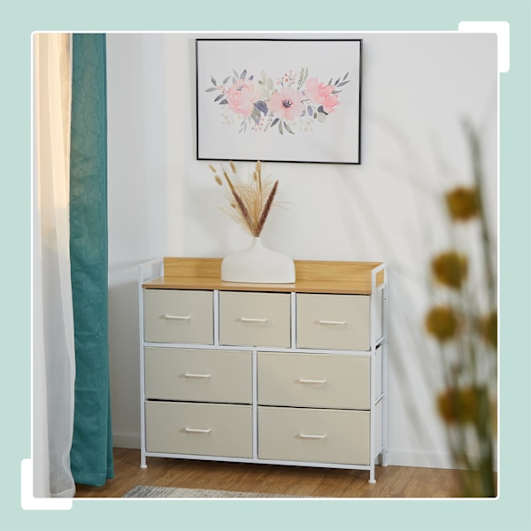 Bureau med 7 rum