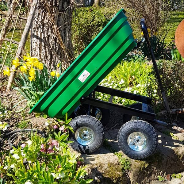 Havevogn Grøn 300 kg 75 l