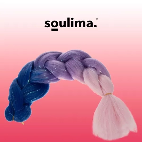 Synteettiset ombre-punokset Soulima 23577
