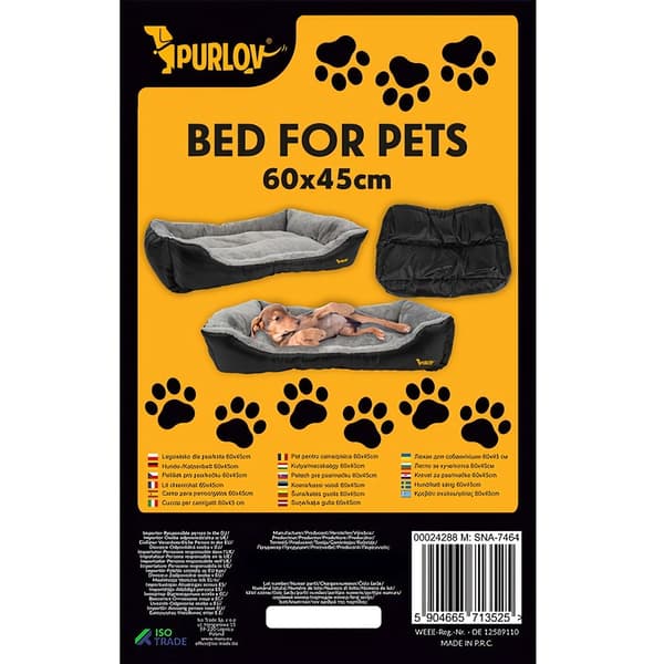 Hunde/katte seng 60x45cm Purlov 24288