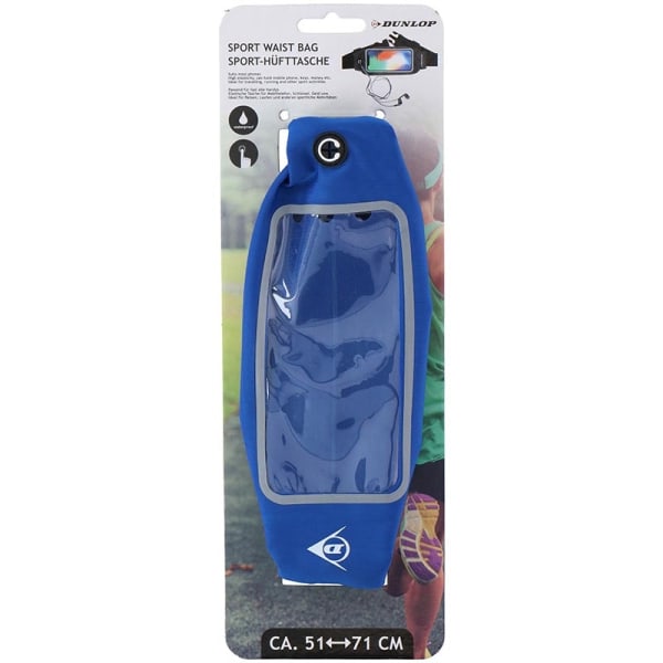 Dunlop - Sportbälte för elektronisk smartphone 51-71 cm (blå)