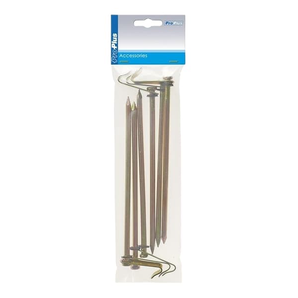 Bergpinne 21cm metall med krok 6 stycken i polybag