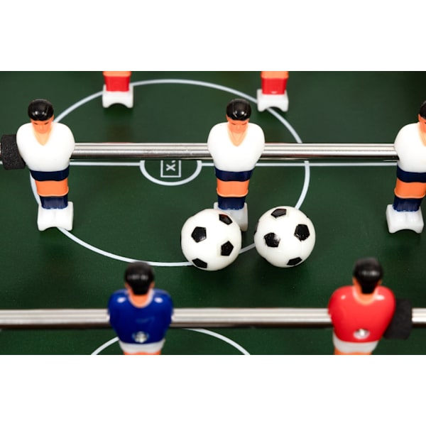 Mini bordfodbold til børn, to bolde og guider