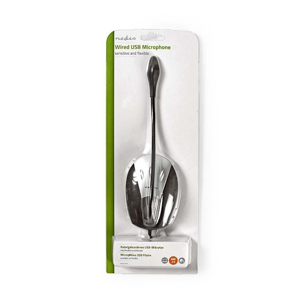 Mikrofon | Brugt til: Desktop / Notebook | Kabel | USB-A Han | Indbygget on/off-knap (tænd/sluk) | Hovedtelefonudgang