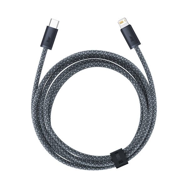 Kaapeli iPhonelle USB-C - Lightning Power Delivery 20W 2m - harmaa