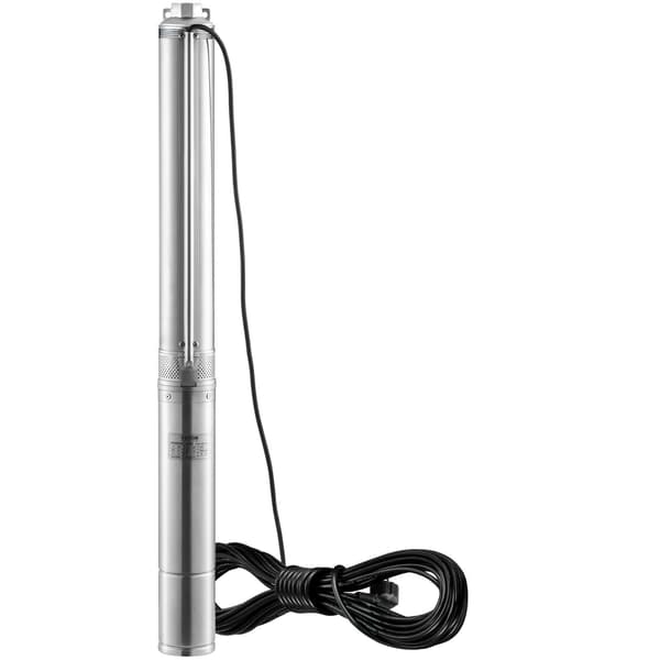 Dränkbar djupbrunnspump, 1100 W, 105 m tryckhöjd, IP68