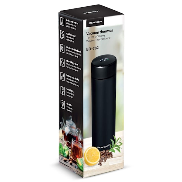 Vakuumtermos 420 ml BD-782 Svart