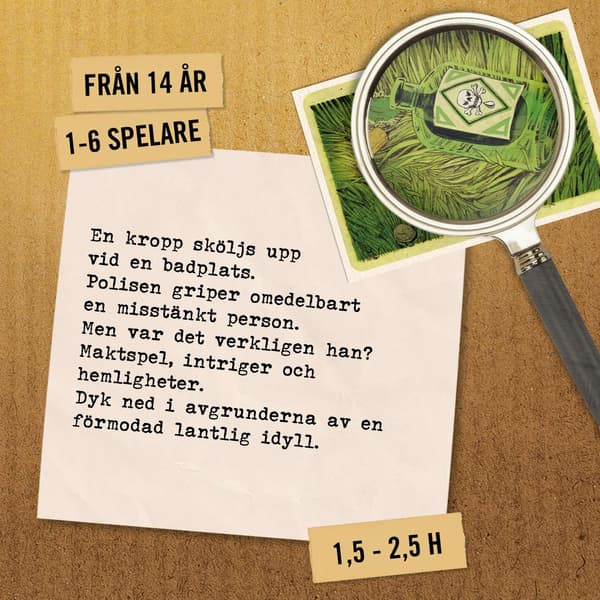Rikospaikkalautapeli - Mysteeripulmapeli Seikkailu