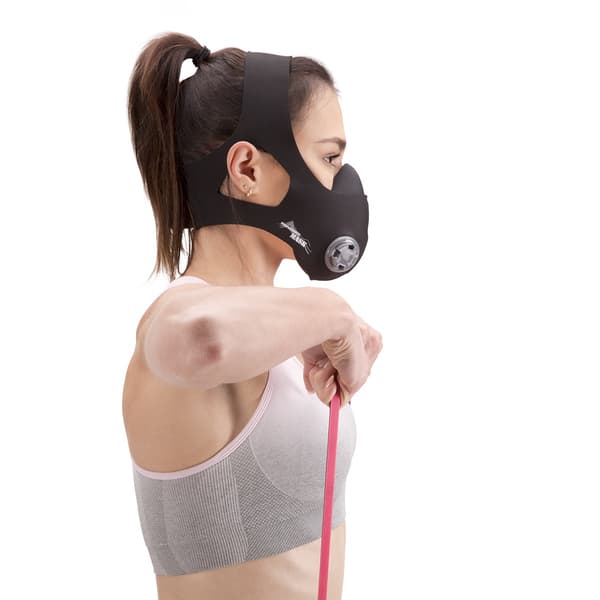 Performance Mask, Full Face, Åndbar, Sort